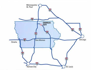 Interstate Map - Charles City